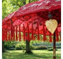 Oriental Galerie Bali Sonnenschirm Rot Gold 180 cm Bild 1