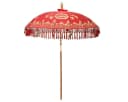Oriental Galerie Bali Sonnenschirm Rot Gold 180 cm Bild 4
