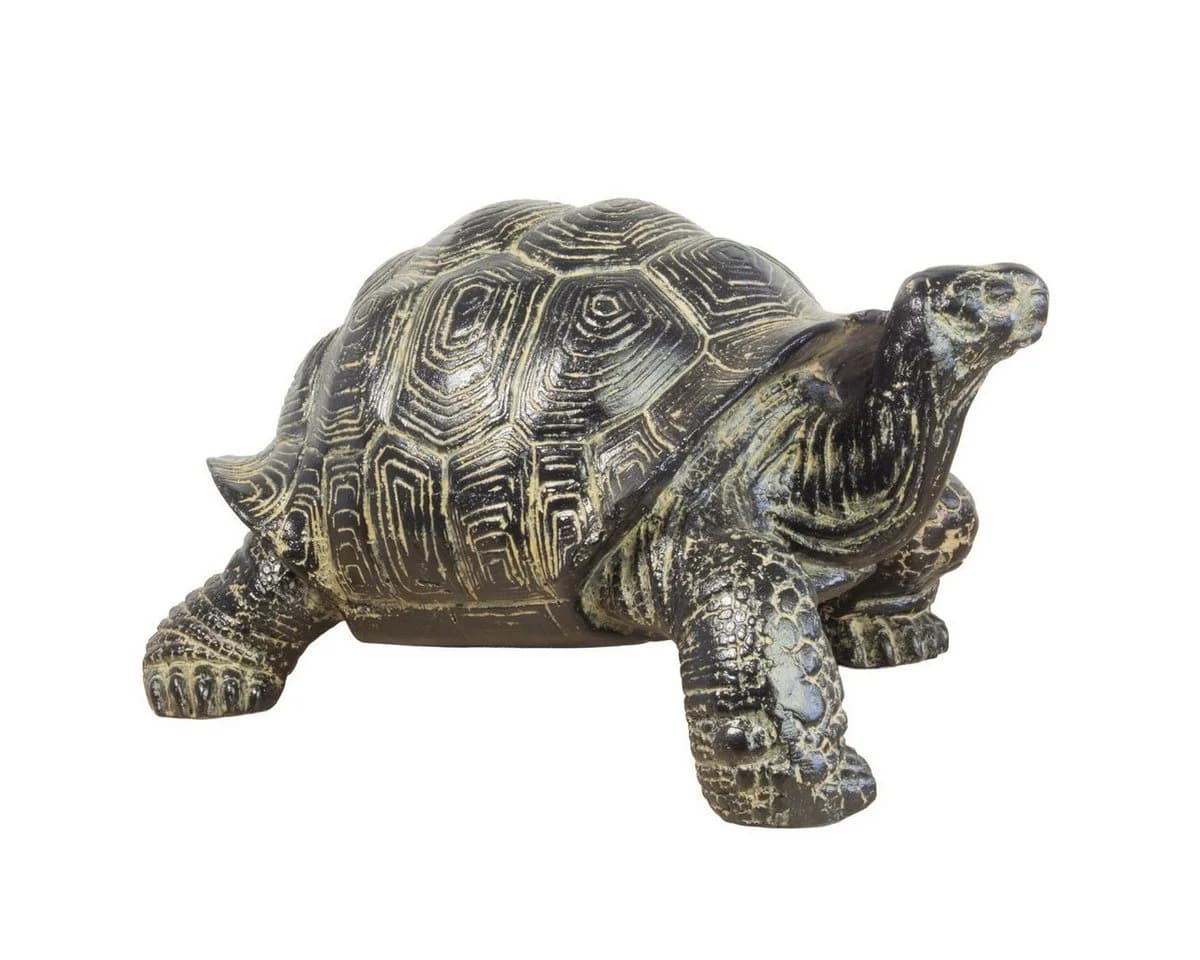 Oriental Galerie Dekofigur Schildkröte Gartenfigur aus GRC Grau - Bild 5