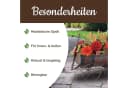 PROREGAL Blumentopf Pflanzenwagen Whiskyfass Braun Kunststoff Bild 3