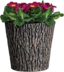 PROREGAL® Blumentopf Übertopf Holzoptik Braun Ø 30cm Bild 2