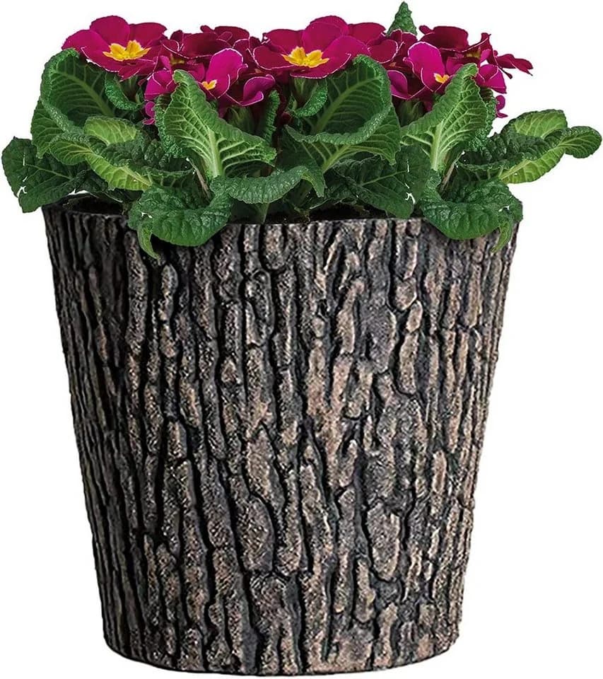 PROREGAL® Blumentopf Übertopf Holzoptik Braun Ø 30cm - Bild 2