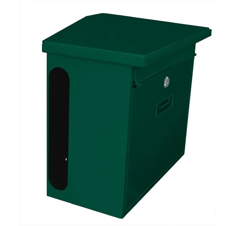 PROREGAL® Wandbriefkasten Zamoran Anthrazit mit Namensschild