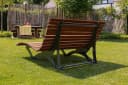 Scalant Gartenliege Waldsofa Premium mit Auflage & Kissen dunkel, Thermokiefer Bild 4