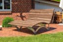 Scalant Gartenliege Waldsofa Classic Thermokiefer mit Kissen & Schutzhülle Bild 3