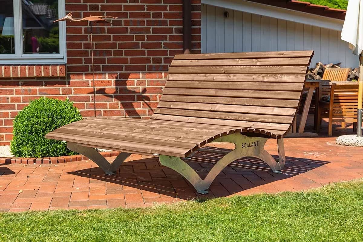 Scalant Gartenliege Waldsofa Classic Thermokiefer mit Kissen & Schutzhülle - Bild 3