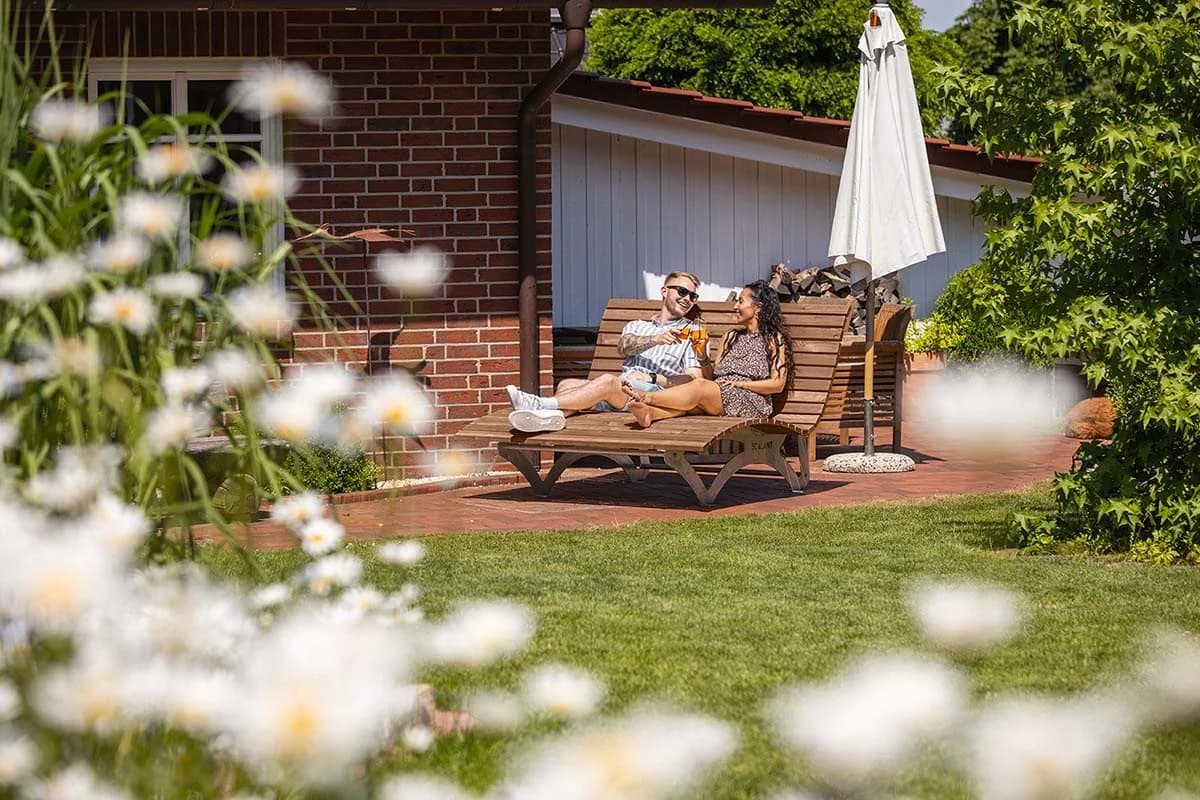 Scalant Gartenliege Waldsofa Classic Thermokiefer mit Kissen & Schutzhülle - Bild 5