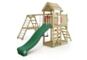 Wickey Spielturm RocketFlyer Klettergerüst mit Rutsche & Doppelschaukel Grün Bild 2