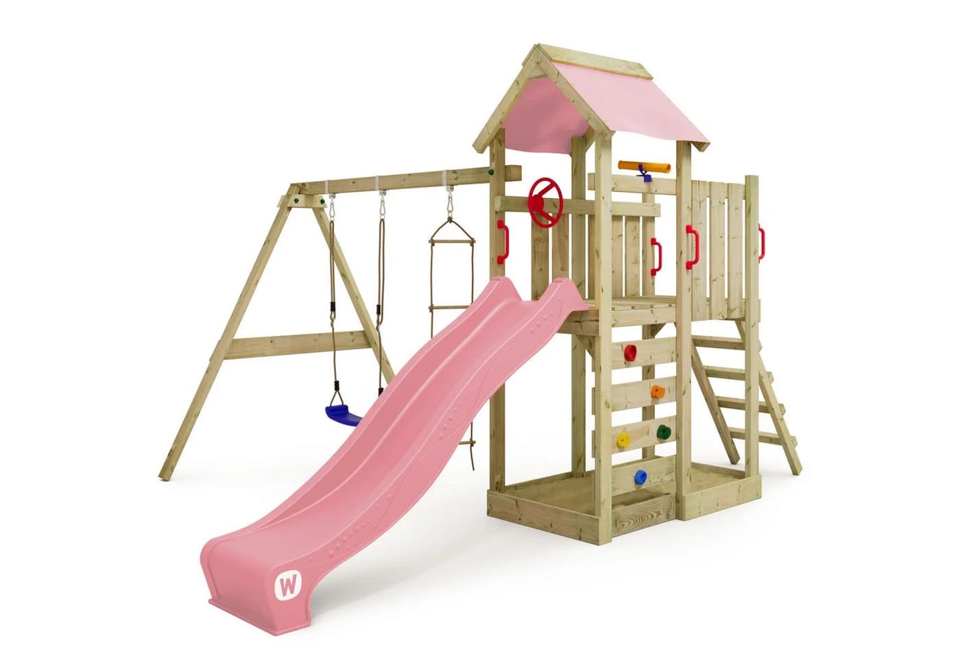 Wickey Spielturm MultiFlyer mit Schaukel, Rutsche & Sandkasten - Bild 2