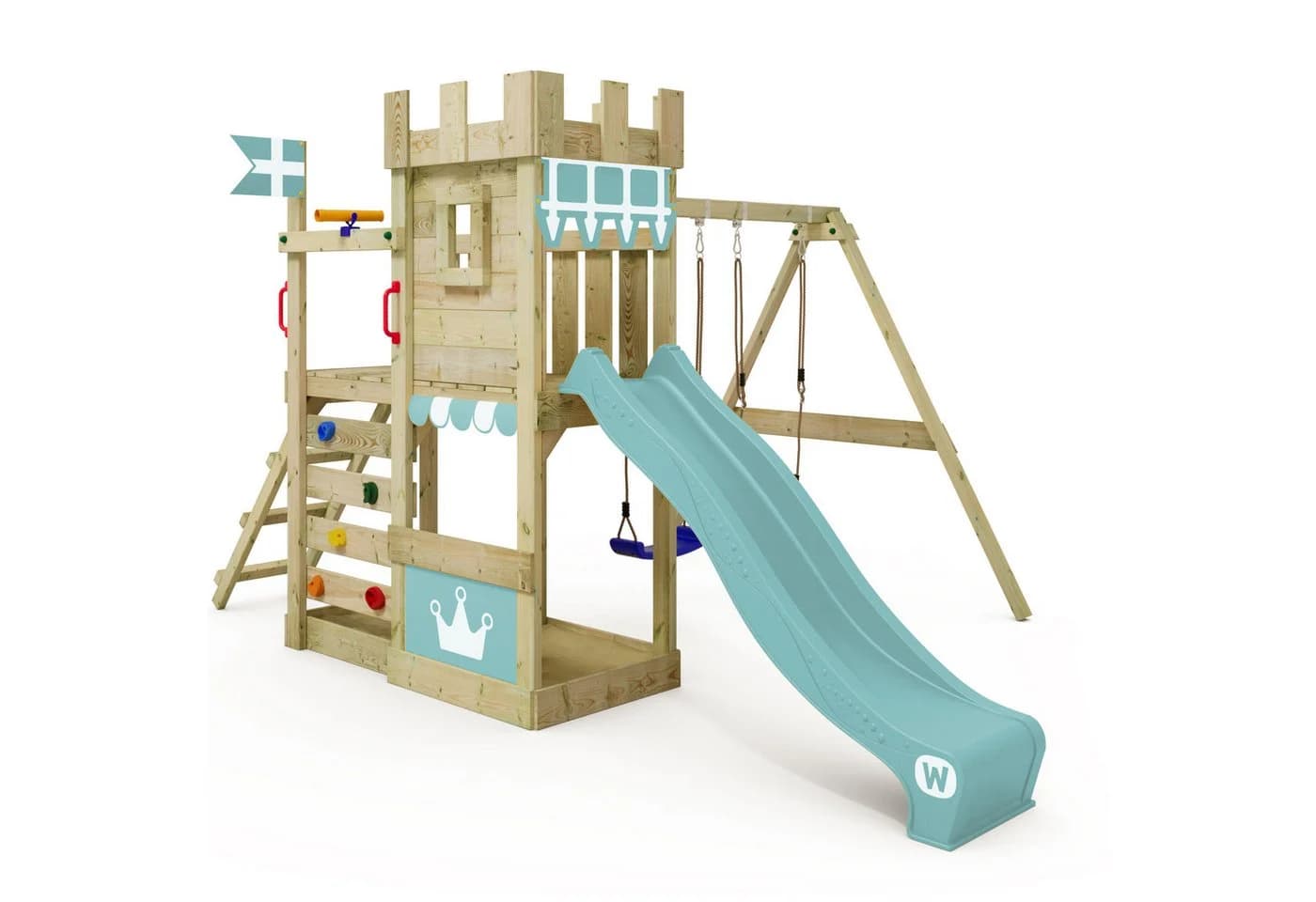 Wickey Spielturm RoyalFlyer Abenteuer-Spielgerät mit Rutsche und Schaukel - Bild 2