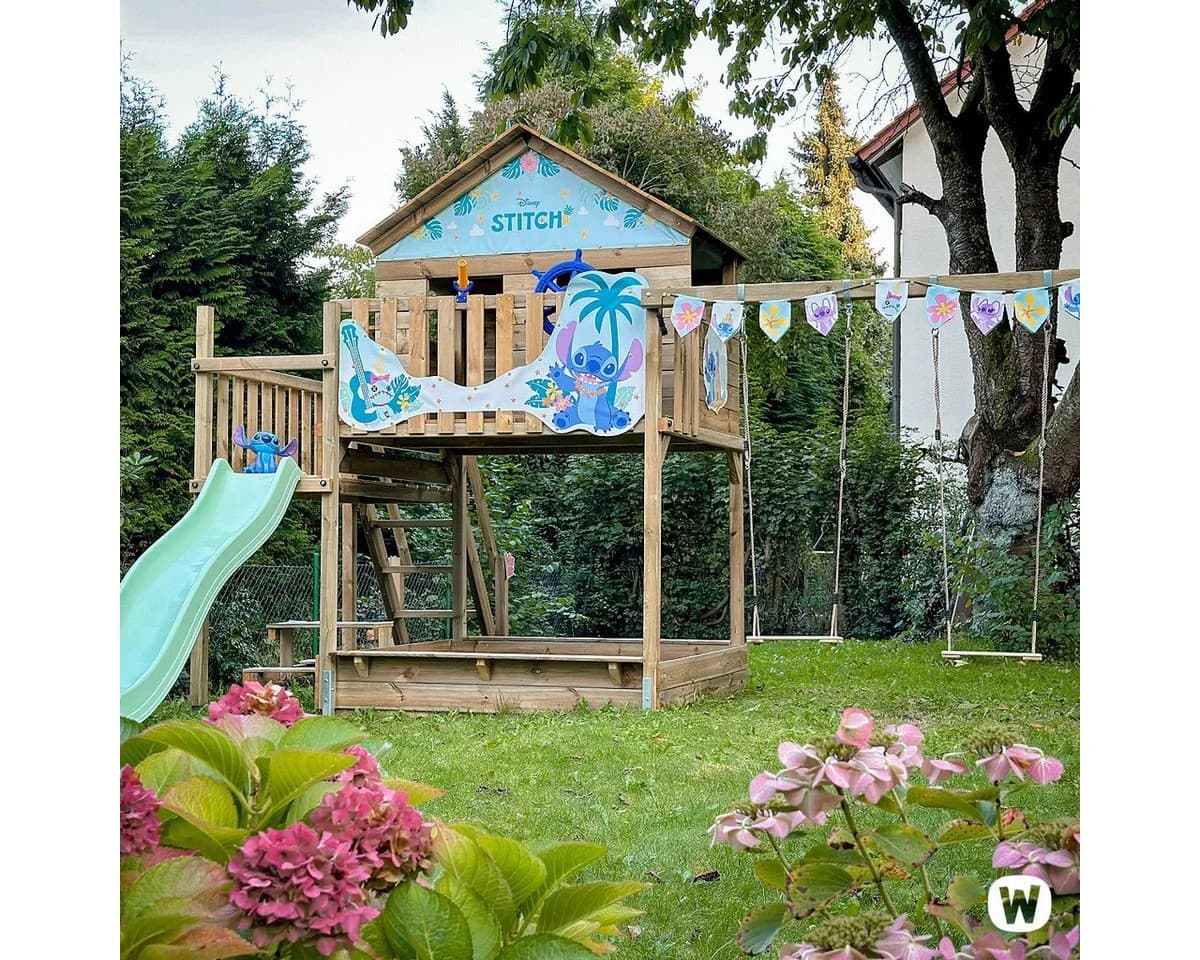 Wickey Spielturm Disney’s Quest Klettergerüst mit Rutsche und Schaukel - Bild 4