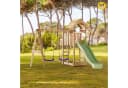 Wickey Spielturm MultiFlyer mit Holzdach, Doppelschaukel & Rutsche Bild 4