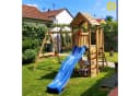 Wickey Spielturm MultiFlyer mit Holzdach, Doppelschaukel & Rutsche Bild 5
