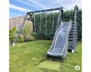 Wickey Doppelschaukel Smart Dash Gartenschaukel mit Rutsche, Ringen & Trapez für Kinder Bild 5