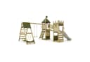 FATMOOSE Spielturm RiverRun Ritterburg Grün Wellenrutsche Sandkasten Bild 1