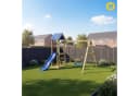 Wickey Spielturm TinyCabin Klettergerüst mit Schaukel & Rutsche Garten Bild 4