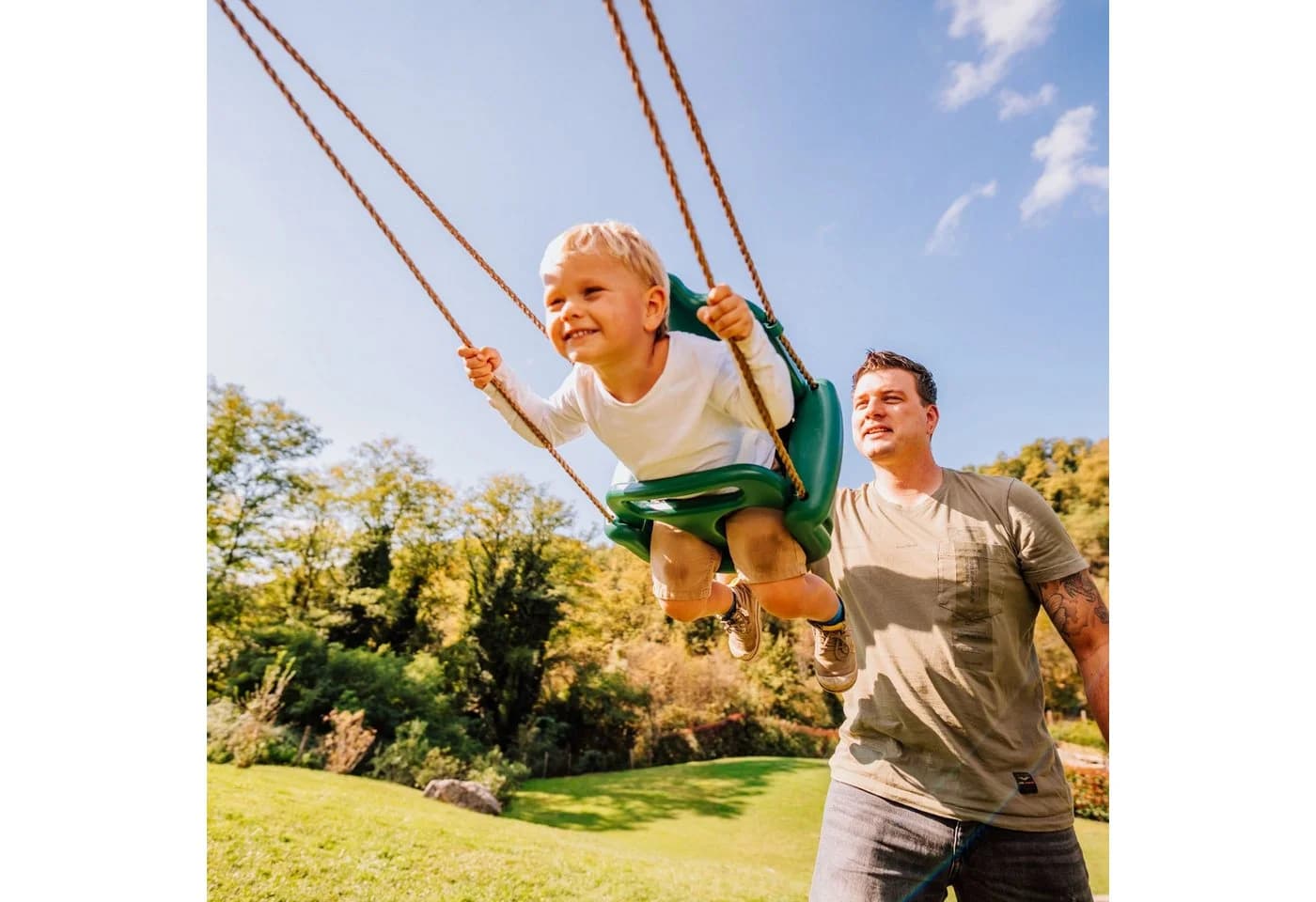 Wickey Spielturm TinyWave Klettergerüst für Kleinkinder mit Schaukel & Rutsche - Bild 5