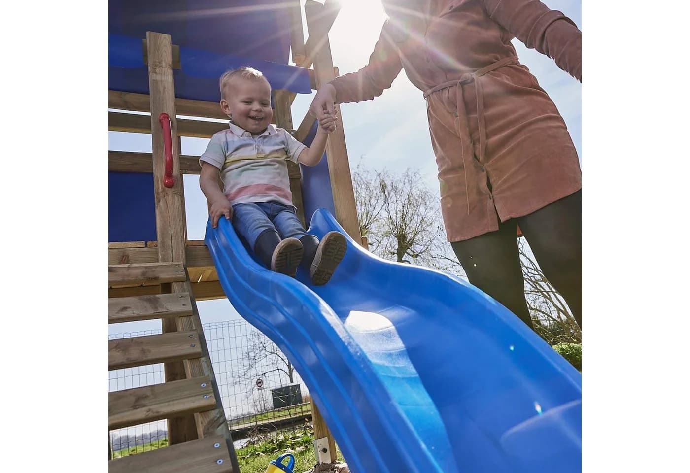 Wickey Rutsche Flow 220 cm mit Wasseranschluss für Kinder