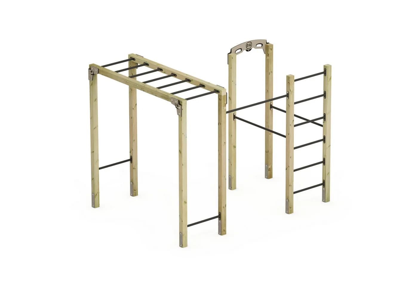 Wickey FIT Base 805 Klettergerüst Outdoor Fitnessstation Grau