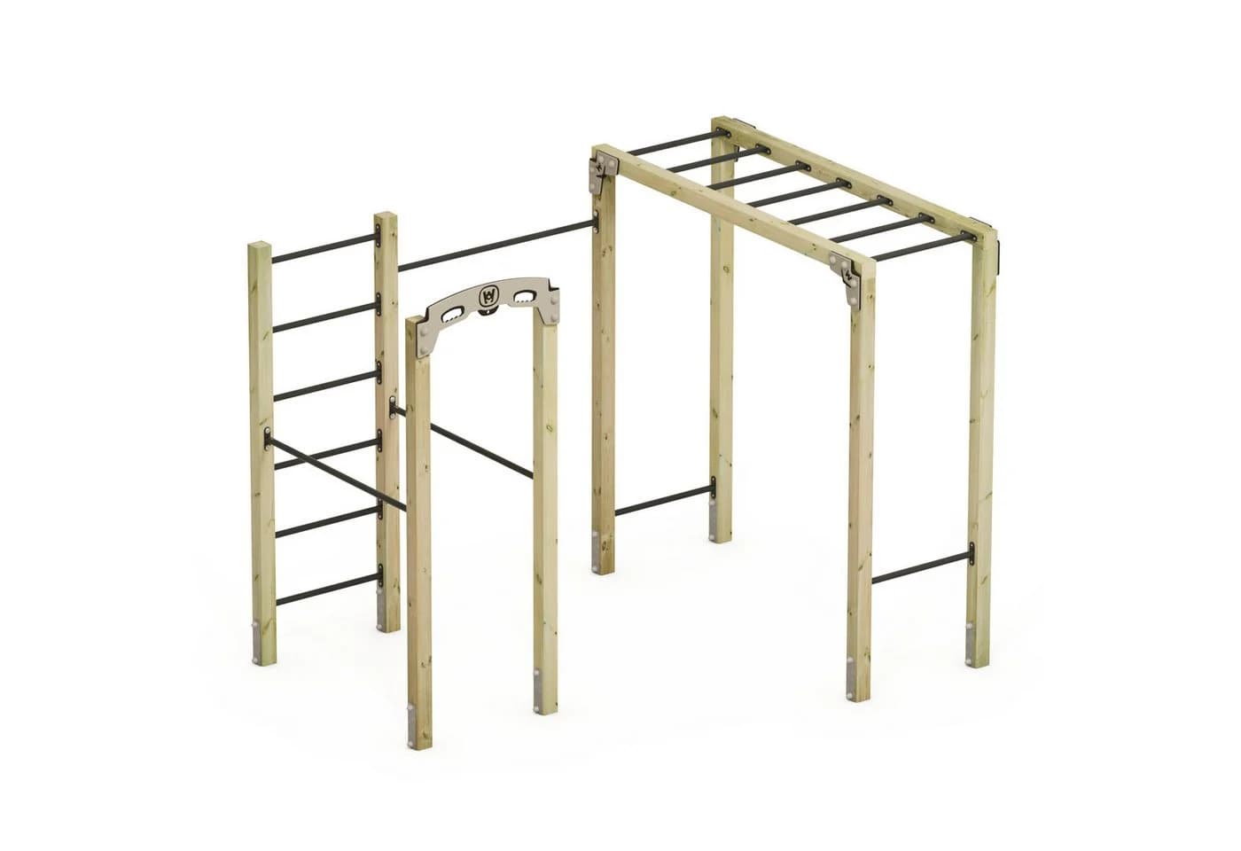 Wickey FIT Base 805 Klettergerüst Outdoor Fitnessstation Grau - Bild 2