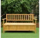 Feel2Home Gartenbank Braun Holz Aufbewahrung Terrasse Bild 1