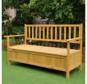 Feel2Home Gartenbank Braun Holz Aufbewahrung Terrasse Bild 3
