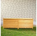 Feel2Home Auflagenbox XXL Gartentruhe Braun Holz Bild 1