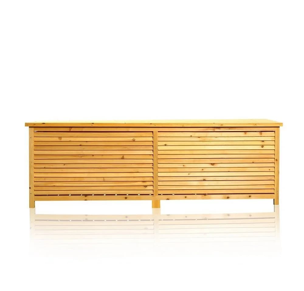 Feel2Home Auflagenbox XXL Gartentruhe Braun Holz - Bild 2
