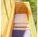 Feel2Home Auflagenbox XXL Gartentruhe Braun Holz Bild 4