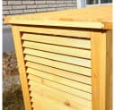 Feel2Home Auflagenbox XXL Gartentruhe Braun Holz Bild 5