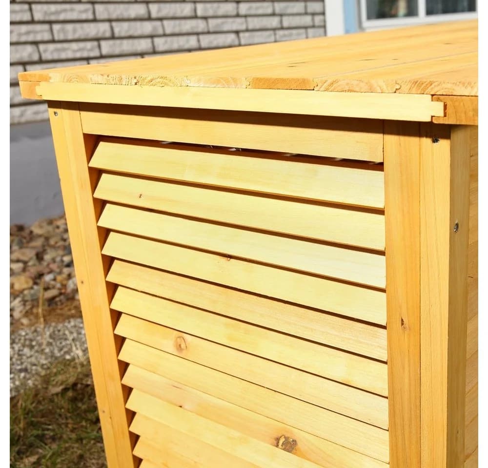 Feel2Home Auflagenbox XXL Gartentruhe Braun Holz - Bild 5