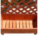 Feel2Home Blumenkasten Holz Grau mit Rankgitter Bild 5