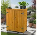 Feel2Home Gartenschrank Holz 2 Türen Honig Fichtenholz Bild 2