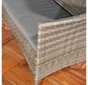 Feel2Home Gartenbank Schwarz Polyrattan mit Kissen Bild 3