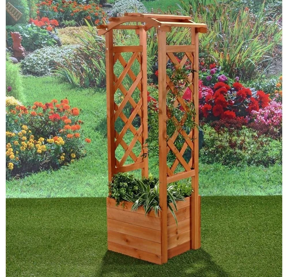 Feel2Home Blumenbogen 2er Set Hellbraun Fichtenholz Landhausstil - Bild 3