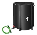 Feel2Home Faltbare Regentonne 1000L Schwarz mit Hahn Bild 1