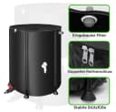 Feel2Home Faltbare Regentonne 1000L Schwarz mit Hahn Bild 2
