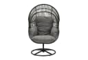 L.C. Wholesaler Gartensessel XARO Anthrazit Schwarz Stahl Kunststoffgeflecht Bild 3