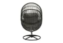 L.C. Wholesaler Gartensessel XARO Anthrazit Schwarz Stahl Kunststoffgeflecht Bild 5