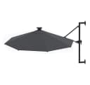 furnicato Wandschirm mit LED 300 cm Anthrazit Bild 3