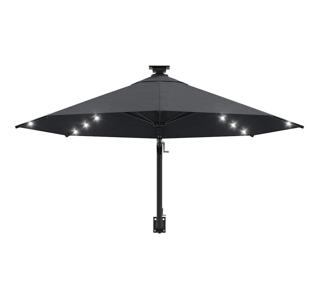 furnicato Wandschirm mit LED 300 cm Anthrazit - Bild 4