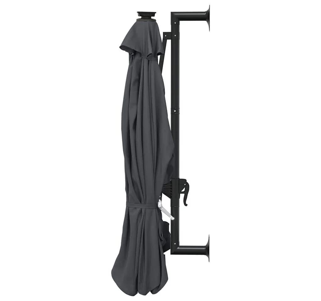 furnicato Wandschirm mit LED 300 cm Anthrazit - Bild 5