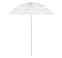 furnicato Strandschirm Hawaii Weiß mit UV-Schutz Bild 2