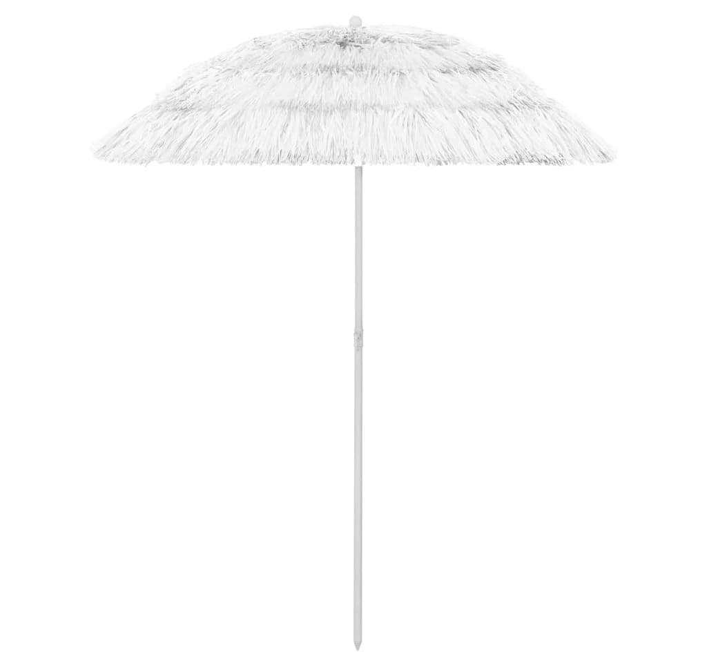 furnicato Strandschirm Hawaii Weiß mit UV-Schutz - Bild 2