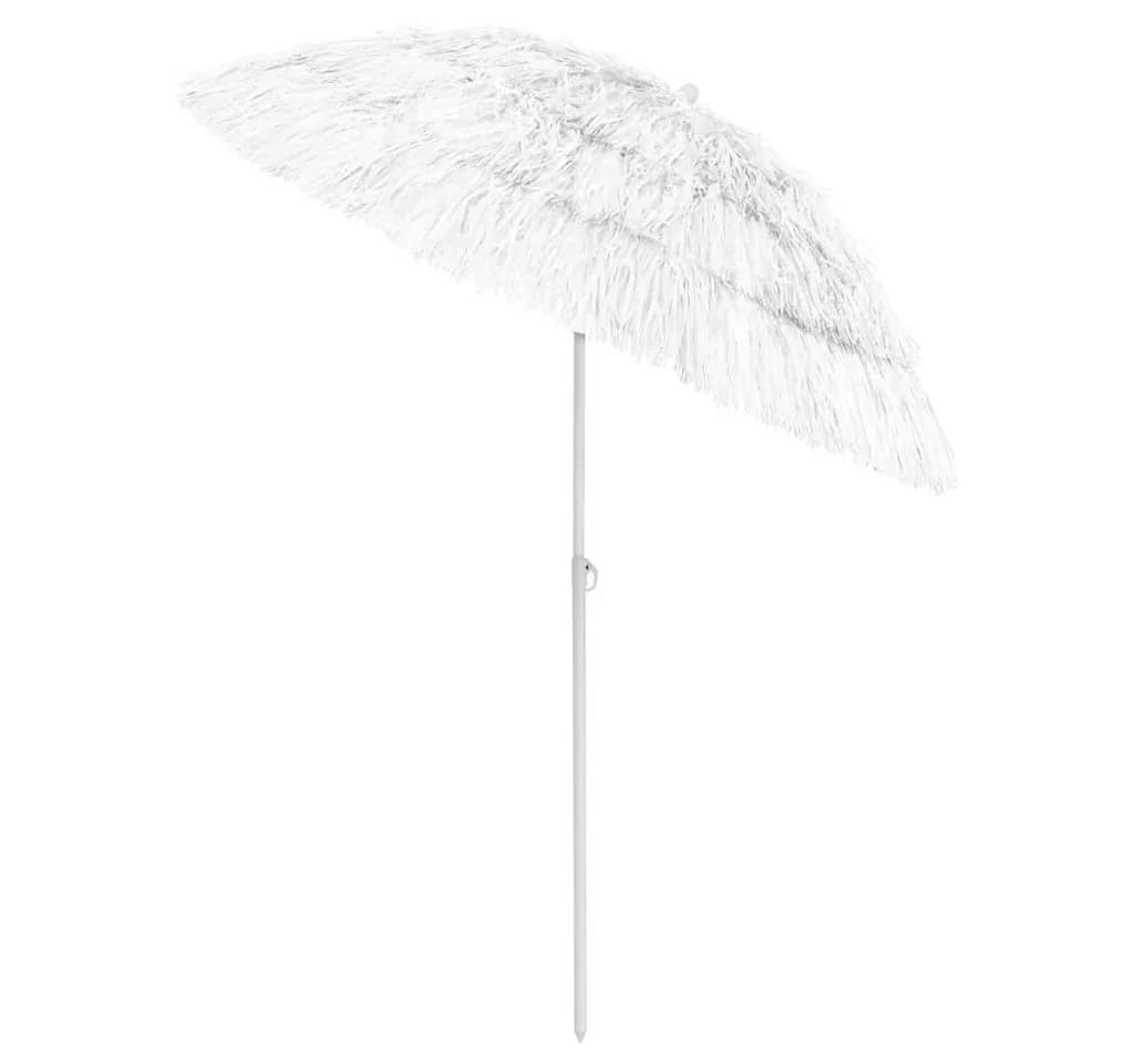 furnicato Strandschirm Hawaii Weiß mit UV-Schutz - Bild 3