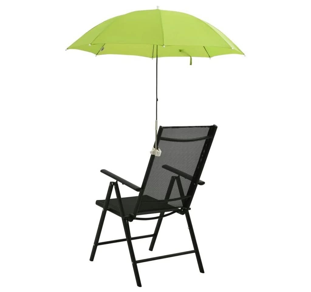furnicato Sonnenschirm für Campingstühle 2 Stk. Grün 105 cm - Bild 3