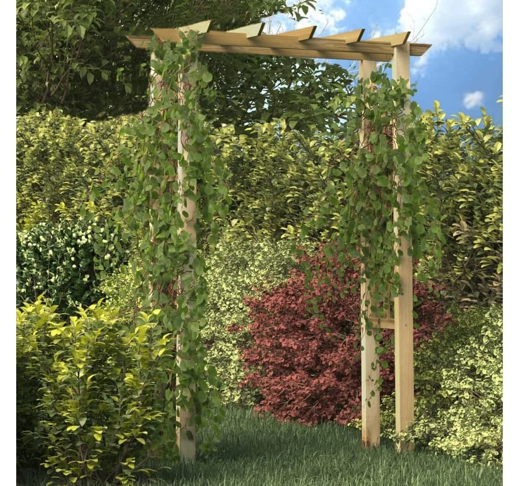 furnicato Rosenbogen Grün Massivholz Garten
