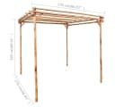 furnicato Pergola Bambus 170x170x220 cm Bild 4