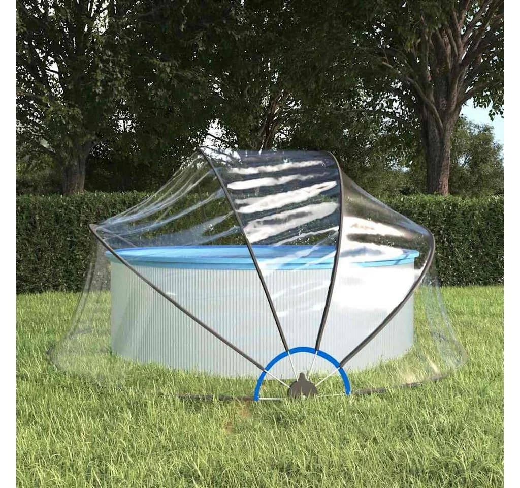 furnicato Poolüberdachung Transparente Pool-Kuppel mit UV-Schutz
