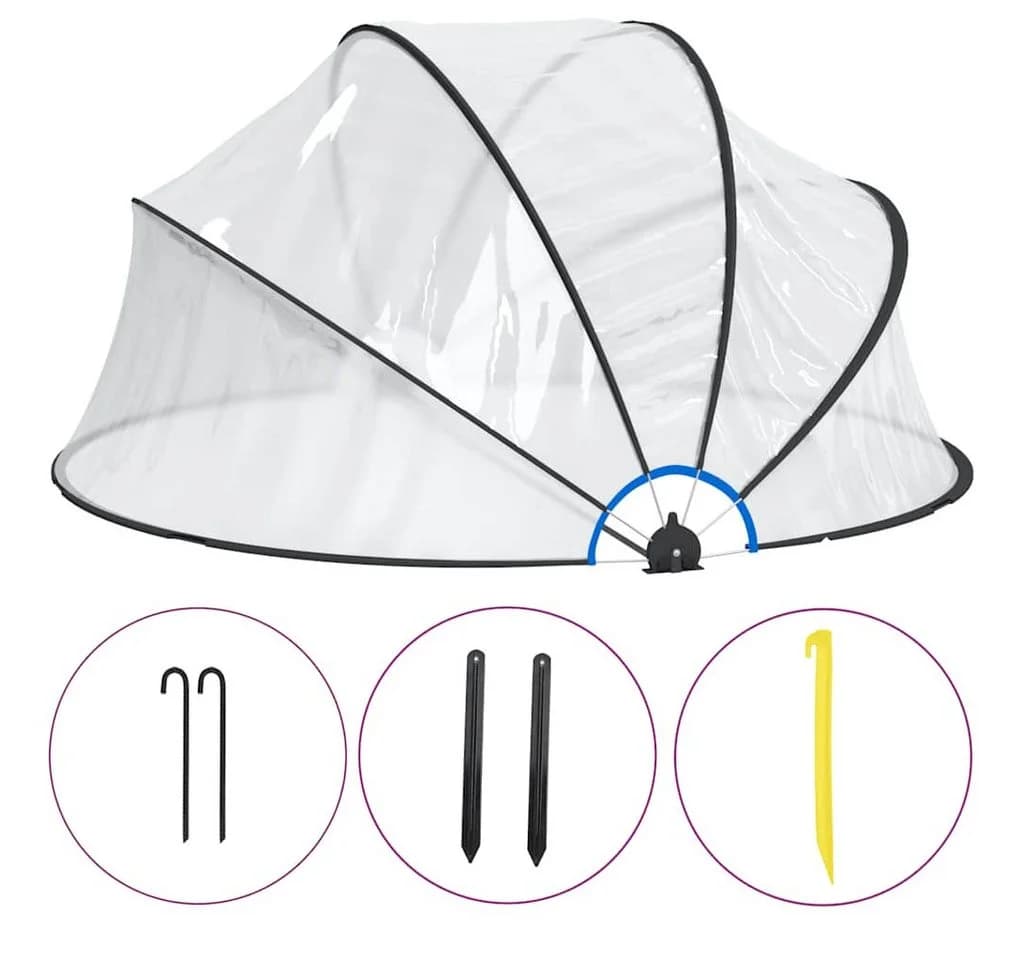 furnicato Poolüberdachung Transparente Pool-Kuppel mit UV-Schutz - Bild 2